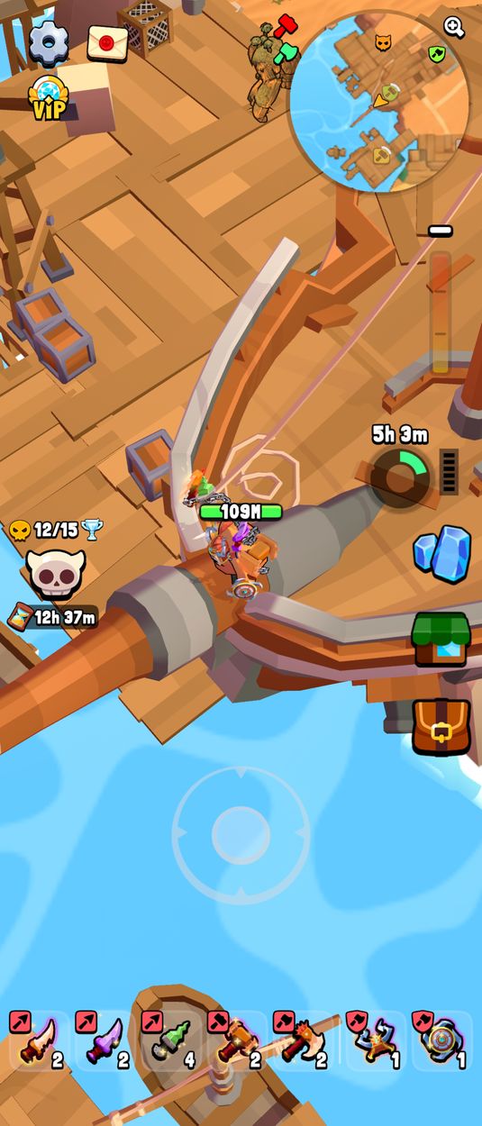 Вход к сундуку 11 в Butcher Hero — Pirate Shores (Пиратские берега)