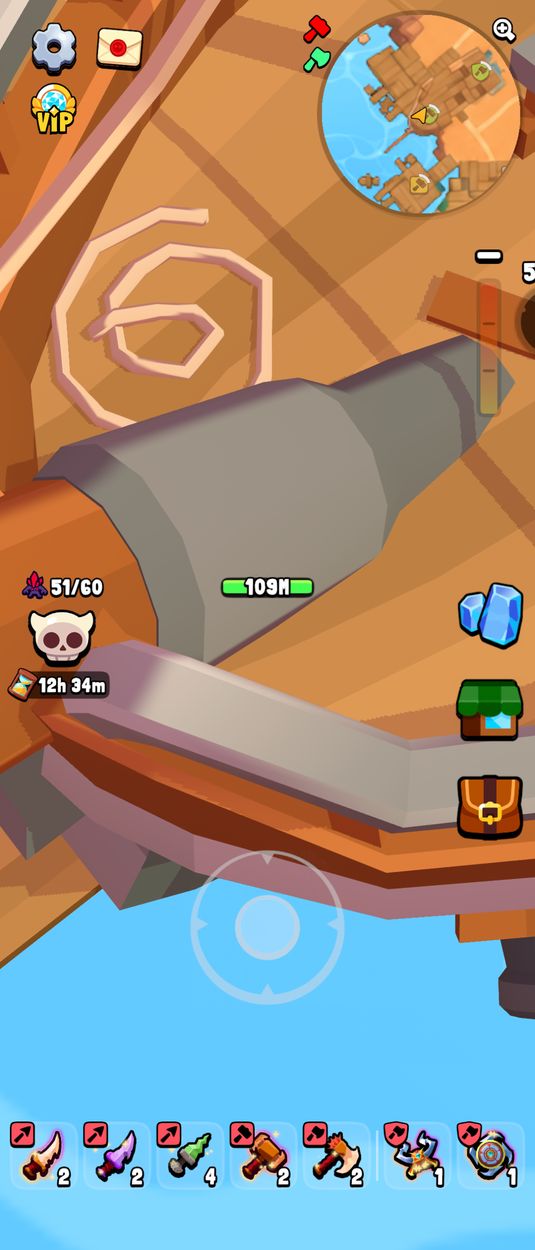 Вход к сундуку 13 в Butcher Hero — Pirate Shores (Пиратские берега)